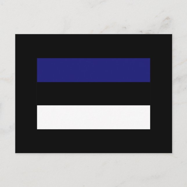 Estonian Flag T-shirts and Gifts Postcard (Front)