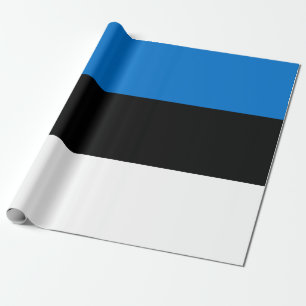 Estonian Flag Wrapping Paper