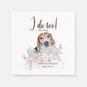Estonian Hound Dog Wedding Cocktail Napkins