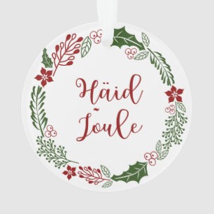 Estonian Merry Christmas Wreath, Häid jõule Ornament
