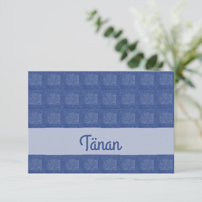 Estonian Thank you Card (Standing Front)