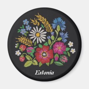 Estonian Wildflower Magnet