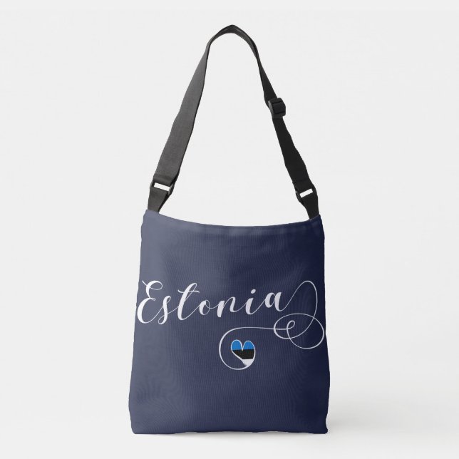 Estonie Sac de coeur, Drapeau estonien (Devant)