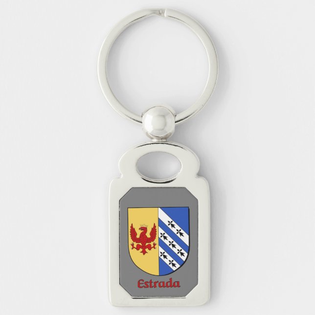 Estrada Historical Shield Keychain (Front)