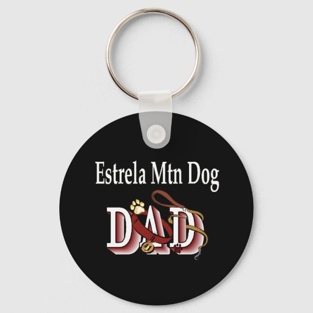 Estrela Mountain Dog DAD Keychain (Front)