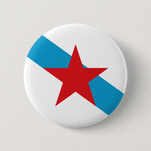 Estreleira - Bandera Independentista Gallega 2 Inch Round Button