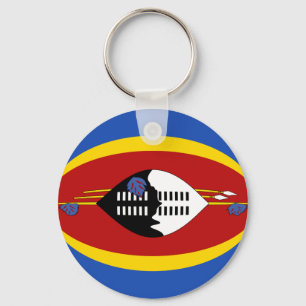 Eswatini Fisheye Flag Keychain