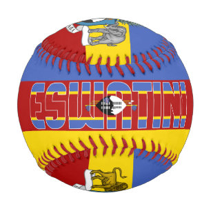 Eswatini Flag and Coat of Arms Patriotic Baseball