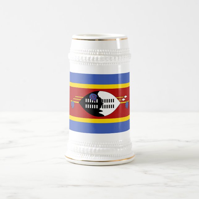 Eswatini Flag Beer Stein (Center)