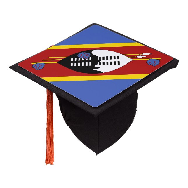 Eswatini Flag Graduation Cap Topper (Angled)