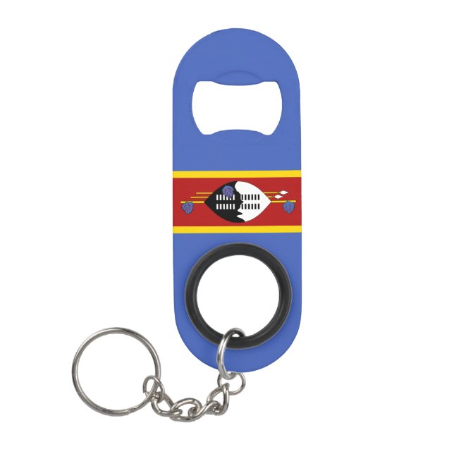 Eswatini Flag Keychain Bottle Opener (Front)