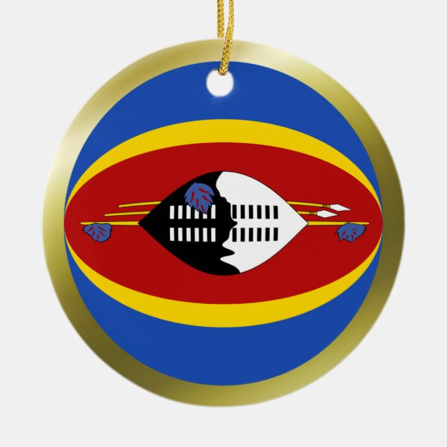 Eswatini Flag Ornament (Front)