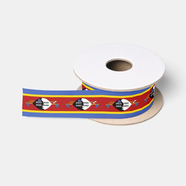 Eswatini Flag Satin Ribbon (Spool)