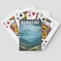 Eswatini Illustration Travel Art Vintage