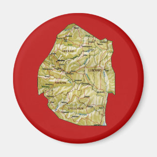 Eswatini Map Magnet