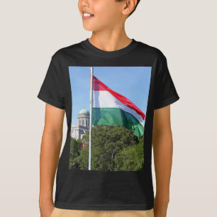 Esztergom Basilica and Hungarian flag T-Shirt