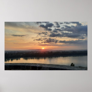 Esztergom Night Sky. Poster