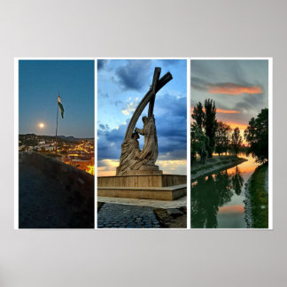 Esztergom Night Sky. Poster