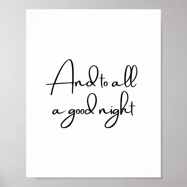Et à tous bonne nuit Poster (Devant)