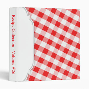 Et blanc classeur personnalisé par guingan rouge