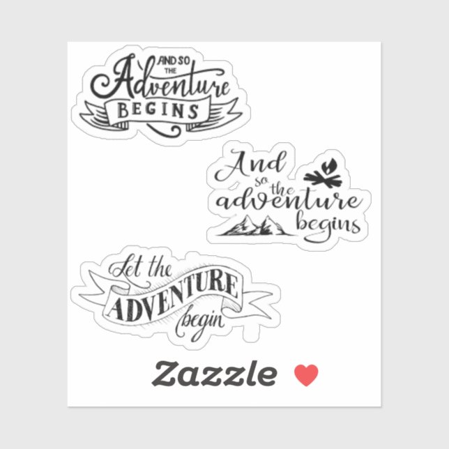 Et Donc L'Aventure Commence À Stickers (Feuille)