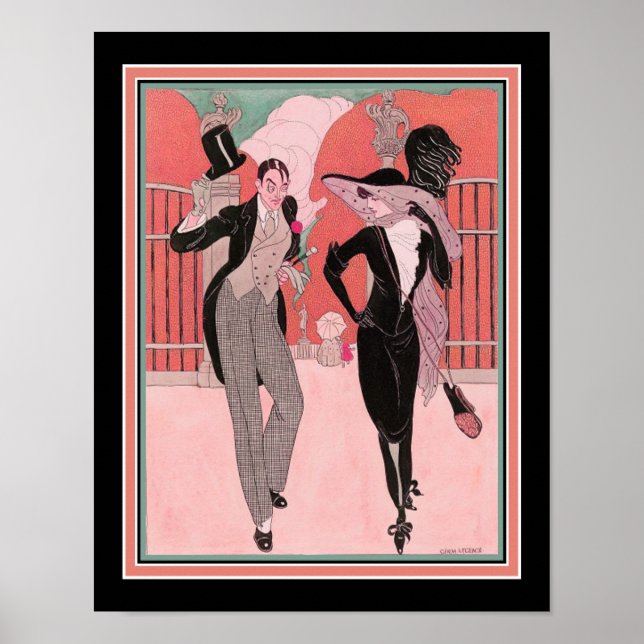 "Et Elegant Par" 1920's Art Deco Print (Front)