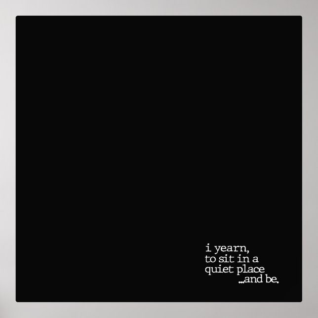 "...et être." Impression de poésie de spécialité (Recto)