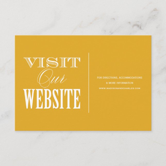 ET ÊTRE MARIÉ | CARTE DE SITE MARIAGE (Devant)