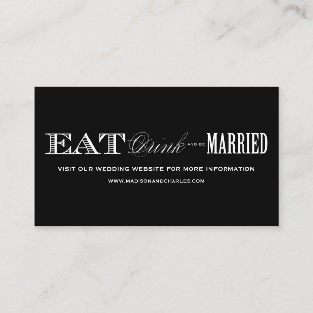 ET ÊTRE MARIÉ | CARTES DE SITE MARIAGE (Devant)