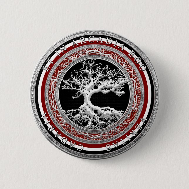 ET IN ARCADIA EGO 2 INCH ROUND BUTTON (Front)