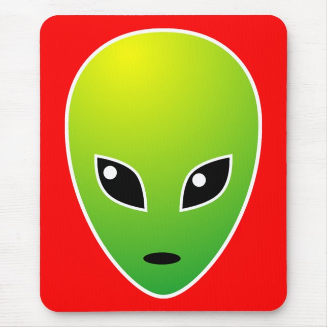 ET - on Red - Customized Mouse Pad (Front)