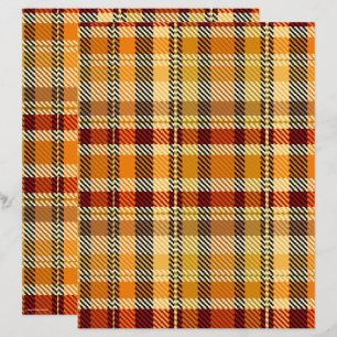 ET Plaid Scrapbook Paper 2-Sided Page