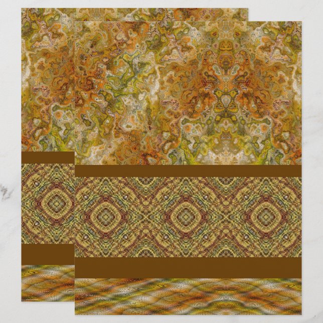 ET Sampler Scrapbook Paper 2-Sided Page (Devant / Derrière)