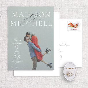 Et Script Photo Elegant Engagement Invitation de l
