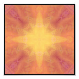 ET Sunset Star 12x12 Inch Square Poster Paper
