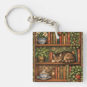 Étagère vintage avec chat et café