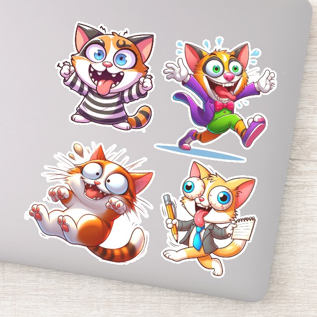 Étaient Tous Mad Ici Chat Sticker (Détail)
