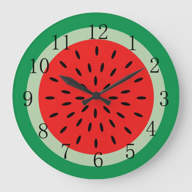 Etanchelle Rouge Ripe Horloge de cuisine Numéros n (Recto)