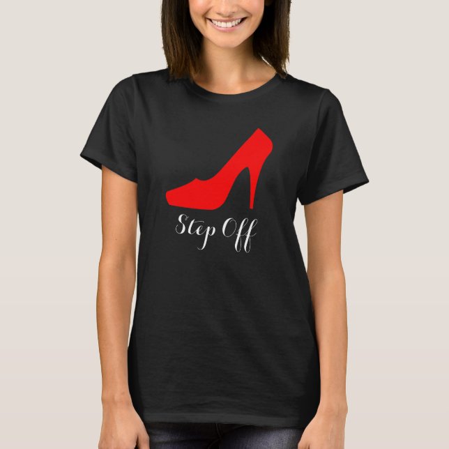 Étape des femmes la "outre" du T-shirt de talon (Devant)