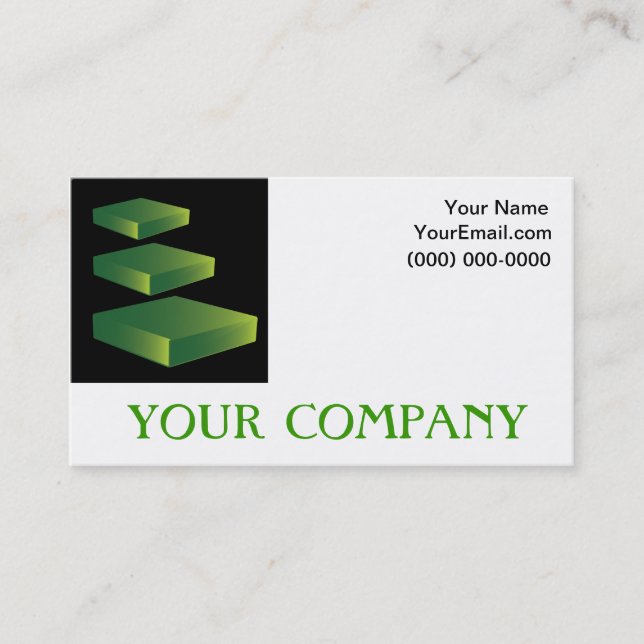 Étapes du logo Carte de visite simple (Devant)