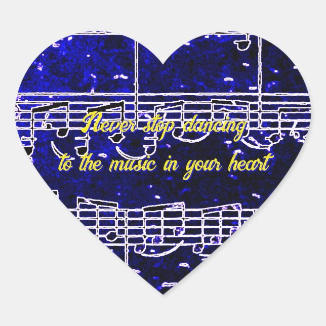 Étapes musicales - Autocollant de blues électrique (Devant)