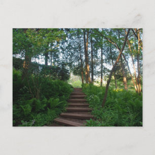 Étapes sur une carte postale de promenade dans la