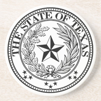 État de blanc de dessous de verre du Texas