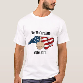 État de Caroline du Nord t-shirt oiseau majeur