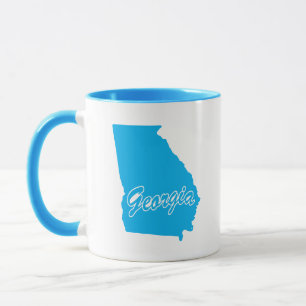 État De Géorgie En Forme De Mug