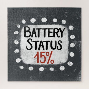 État de la batterie Puzzle 15 %