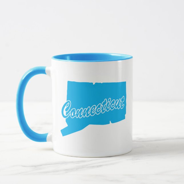État De La Mug De Forme Connecticut (Gauche)