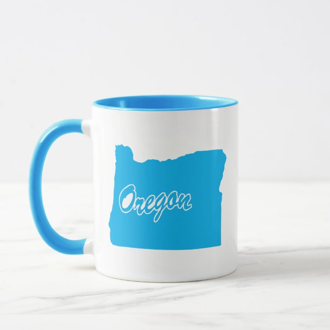 État De La Mug De Forme De L'Oregon (Gauche)