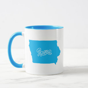 État De La Mug En Forme D'Iowa