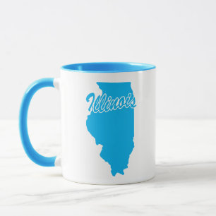 État De L'Illinois En Forme De Mug
